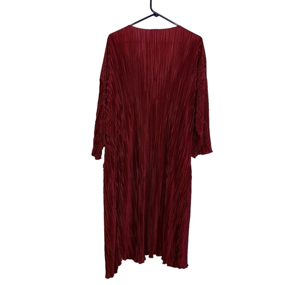 NEW WOMEN'S LULAROE SHIRLEY SOLID RED OPEN KIMONO DUSTER CARDIGAN SIZE M - Picture 3 of 3